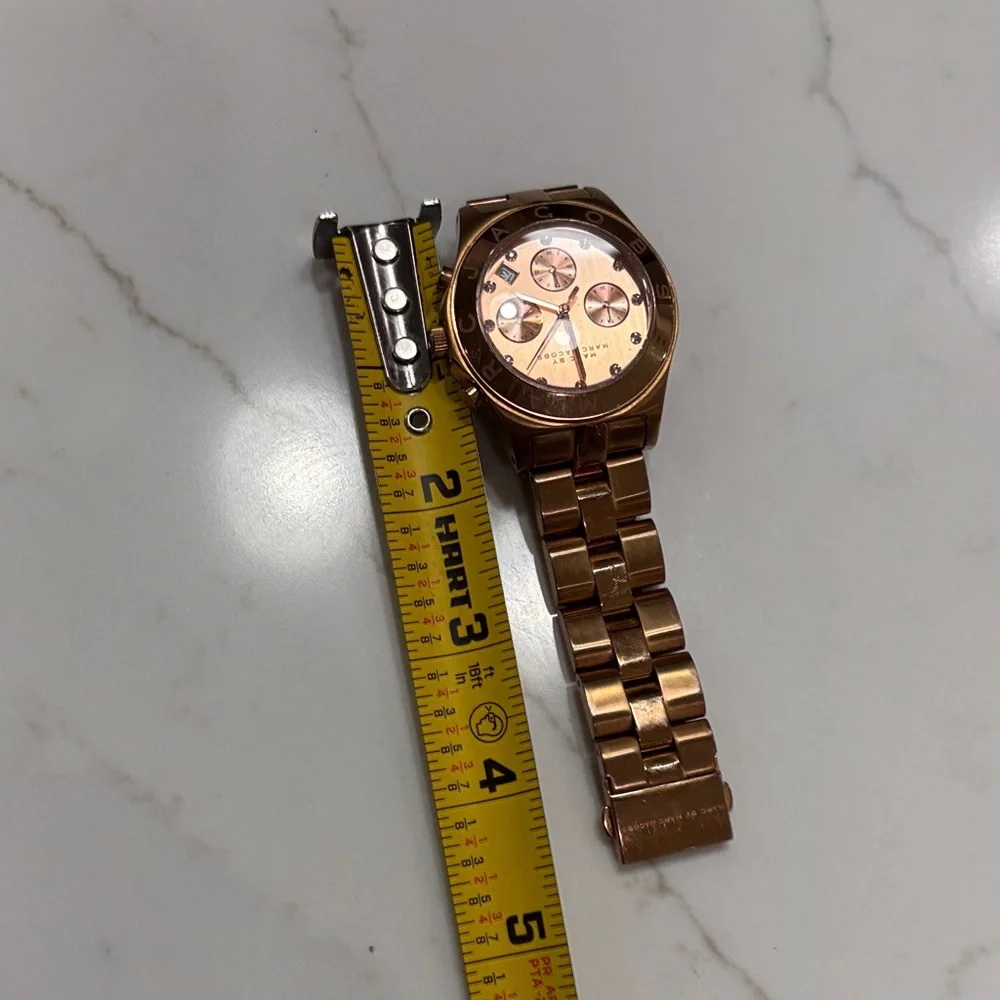 Marc By Marc Jacobs Rose Gold Tone Multi-Function Bracelet Watch - Picture 7 of 9